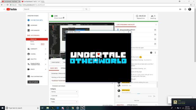 [Undertale: Otherworld] Game Dev live stream. смотреть онлайн