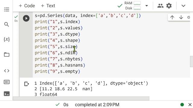 Series Attributes | Python Pandas Series смотреть онлайн