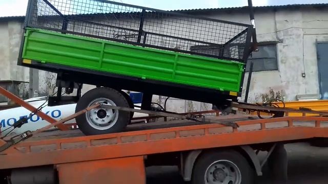 Прицеп самосвал для мини трактора УКРАИНА смотреть онлайн