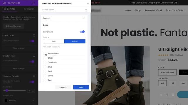 [GemPages v6] How To Change The Shape And Color Of Swatches | GemPages Tutorial смотреть онлайн