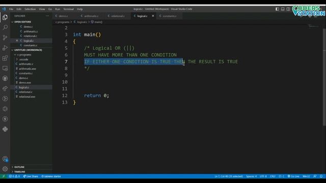 Logical Operators in C Programming Language with examples | Short Circuit in Logical Operators смотреть онлайн