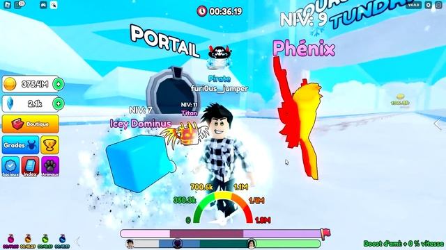 CHAQUE RANG DÉBLOQUÉ NOUS REND PLUS FORT DANS ROBLOX (Clicker Run) смотреть онлайн
