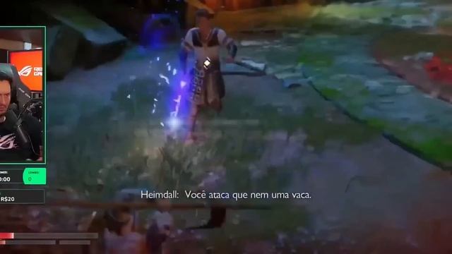 "A VOLTA DO FANTASMA DE ESPARTA" STREAMERS REAGINDO KRATOS VS HEIMDALL GOD OF WAR RAGNAROK смотреть онлайн