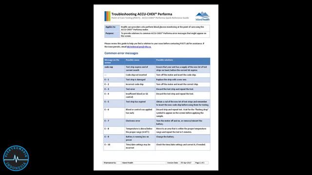 MENGATASI PESAN ERROR 7 (E-7) PADA ALAT ACCU CHECK смотреть онлайн