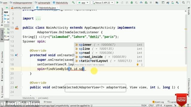 v#15||Android Spinner|| Explain with Example|| Absolute Beginners|| Android Studio|| Hindi/Urdu смотреть онлайн