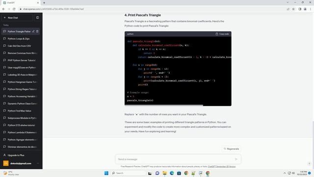 Print triangle of numbers in python смотреть онлайн