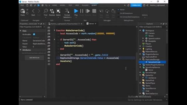 How to make Custom Server Join Code || ROBLOX STUDIO