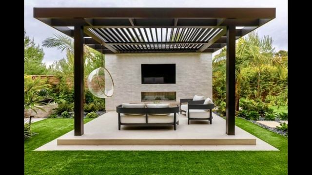 100 Backyard Patio Design Ideas 2023 Home Garden Landscaping ideas| House Exterior Rooftop Pergola смотреть онлайн