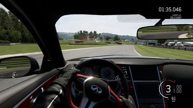 Forza 6| 2014 Infiniti Q50 Eau Rouge [Lime Rock] Lap Time (01:00.625) смотреть онлайн