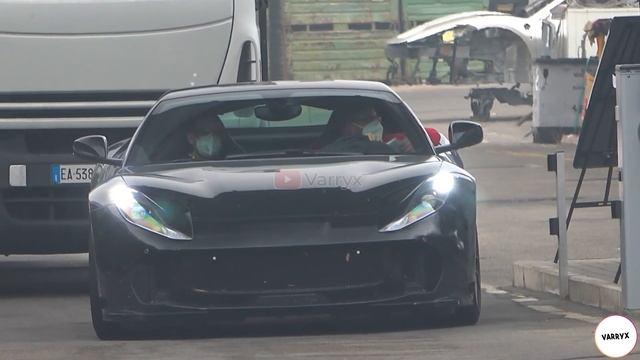 SPOTTING THE NEW FERRARI 812 GTO/VS 4 TIMES IN A ROW + F12 Berlinetta WITH GTO BUMPER?! смотреть онлайн
