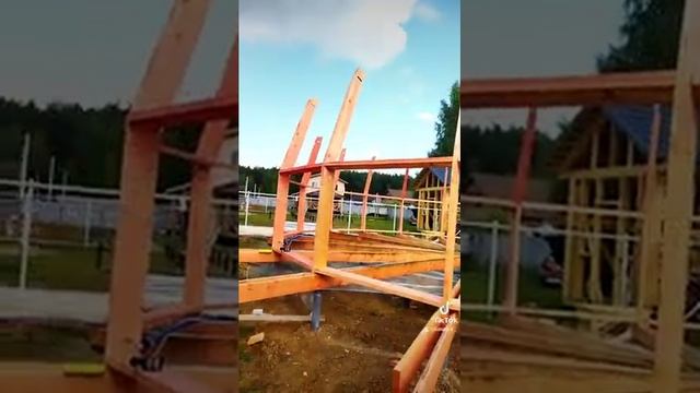 Стоительство купольного дома Добросфера z10 женскими руками. смотреть онлайн