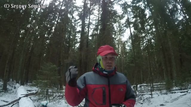 Велопокатушка: Зимой на велосипеде и тест адаптера для установки дискового тормоза. смотреть онлайн