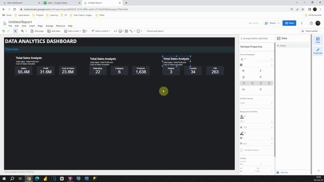 Google Data Studio [Looker Studio] Dashboard Tutorial - Data Analysis & Visualization Tutorial смотреть онлайн