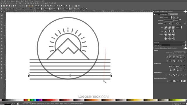 Inkscape Tutorial: Simple Line Art Designs смотреть онлайн