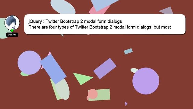 jQuery : Twitter Bootstrap 2 modal form dialogs смотреть онлайн
