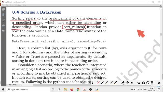 Informatics Practices Class 12 CBSE 2023 (Python Part-14: Pandas DataFrames Aggregate and Sorting) смотреть онлайн