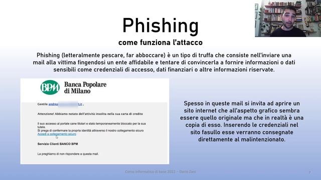 Corso informatica di base - Lezione 3 episodio 1 - sicurezza, spam, phishing, mail spoofing смотреть онлайн