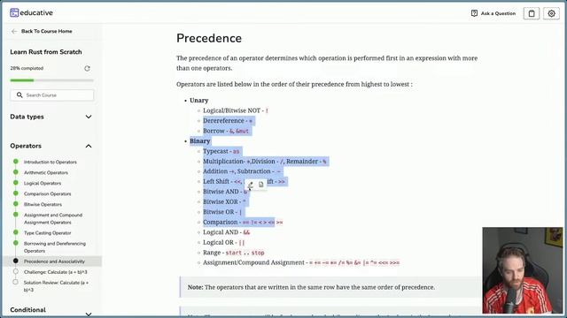 Mid Typescript developer learns Rust day 2 смотреть онлайн