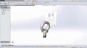 Solidworks.Рым болт. ГОСТ 4751-73 ч2