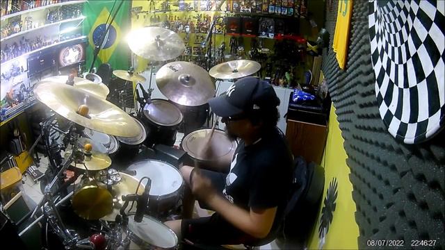 Onde está? Oficina G3 testando Voyager Mapex, Sabian HHX, Soundcraft Ui24r edebatera drum Cover смотреть онлайн