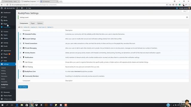 How To Make Social Networking website with WordPress Social Network Settings lesson#144 смотреть онлайн