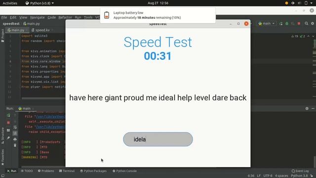 Typing speed test | Project demo смотреть онлайн