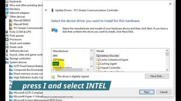 PCI memory controller driver missing in Windows