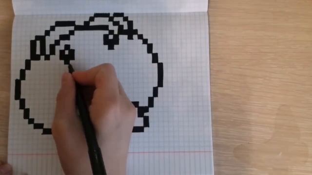 Как нарисовать по клеточкам логотип "Pringles"? смотреть онлайн