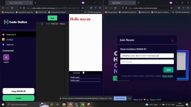 Web code editor with realtime collaboration using Socket.io and ReactJs смотреть онлайн