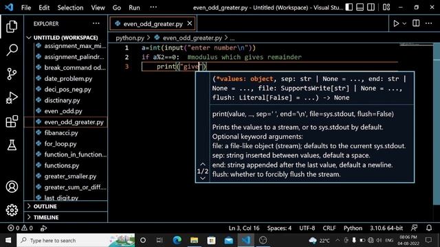 Finding even or odd number in python смотреть онлайн