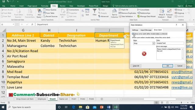 EXCEL DROP DOWN LIST AND PRINT SHEET SINHALA смотреть онлайн