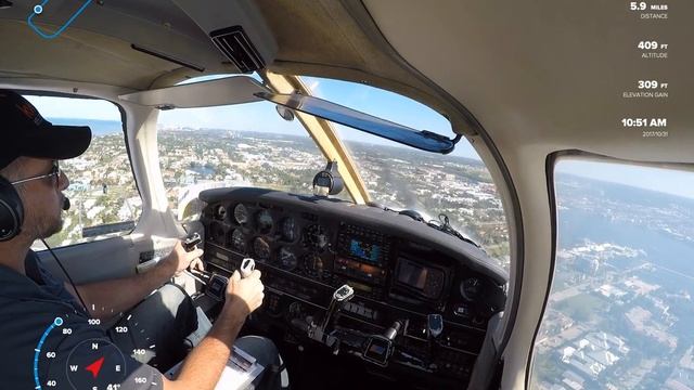 Landing at Naples Airport for Solo Cross Country смотреть онлайн