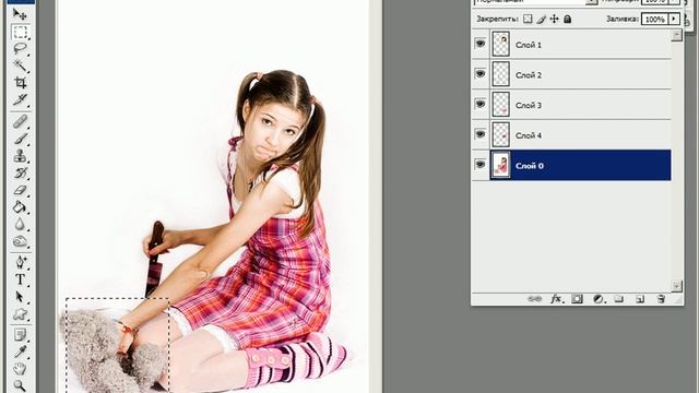 Коллаж. Разрез фотографии на отдельные кусочки смотреть онлайн