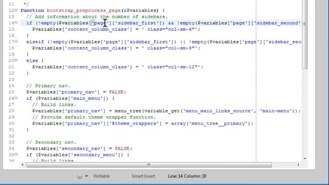 Drupal Bootstrap - 32 - BONUS: Changing Template Variable Assignment смотреть онлайн