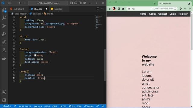 How to build A website with login and register Using HTML&CSS and Java script смотреть онлайн
