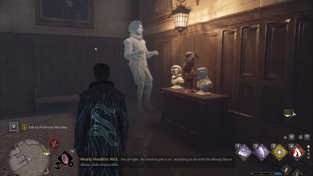 Nearly Headless Nick is dusty - rare dialog in Hogwarts Legacy смотреть онлайн