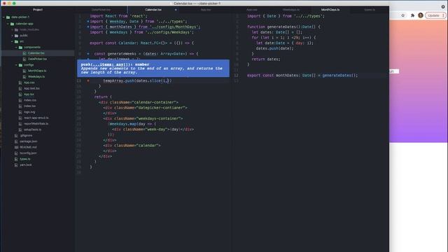 TypeScript Tutorial: Creating Calendar App using TypeScript and React смотреть онлайн