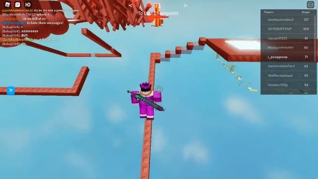 No Jumping Difficulty Chart Obby (1-107) (Roblox Obby) смотреть онлайн