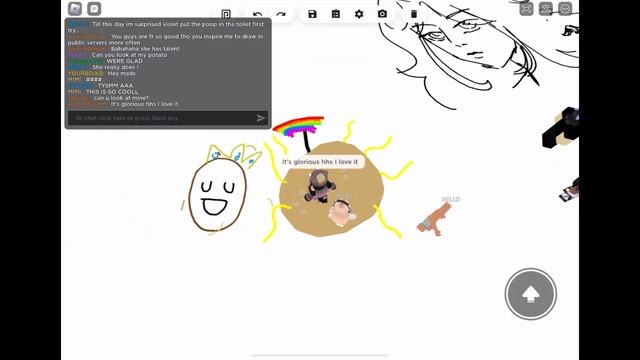 Roblox Free Draw: I met the nicest people drawing in a public server! смотреть онлайн