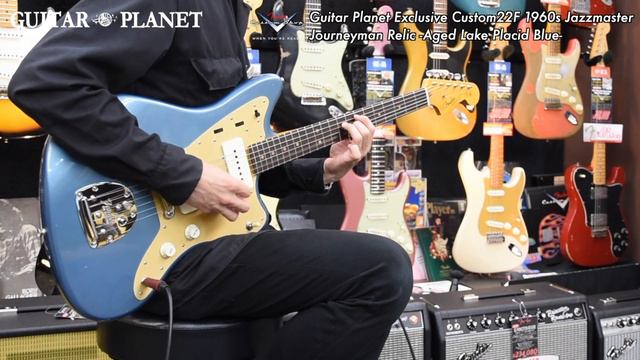 【SOLD】Guitar Planet Exclusive Custom22F 1960s Jazzmaster Journeyman Relic -Aged Lake Placid Blue- смотреть онлайн