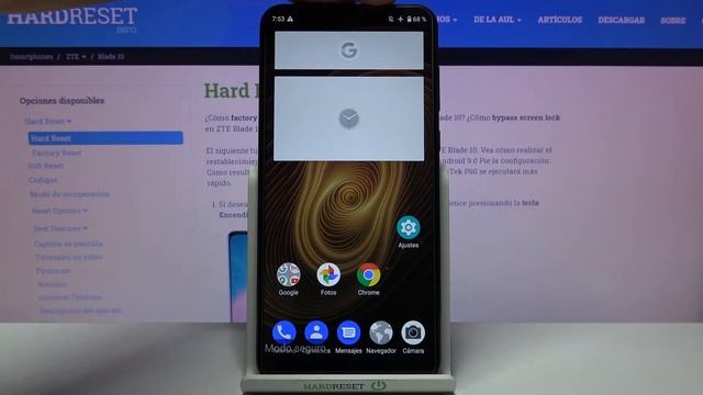 Cómo entrar y salir del Modo Seguro en ZTE Blade 10 - quitar Modo Seguro смотреть онлайн