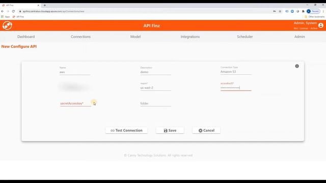 API Finz - Connection - Amazon S3 смотреть онлайн
