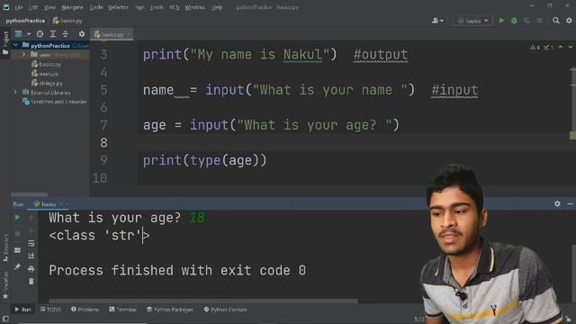 #7 Learn Python in Kannada - Basic Input and Output, Formatted Strings, Simple calculator in pytho смотреть онлайн