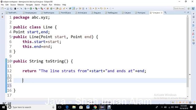 Lecture 10 more on toString method, IS-A and HAS-A relationship,application modelling good practice смотреть онлайн