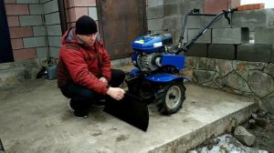 Лопата отвал для мотоблока из газового баллона.