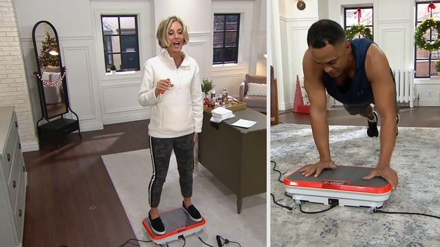 PowerFit Elite Vibration Platform with Exercise Bands and Remote on QVC смотреть онлайн