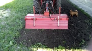 Китайская фреза с японским минитрактором Янмар