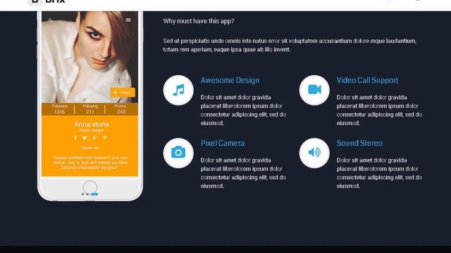BRIX - Mobile App landing page HTML Template | Themeforest Templates смотреть онлайн