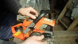На бензопиле заклинило цепь,ищем причину.1 часть.