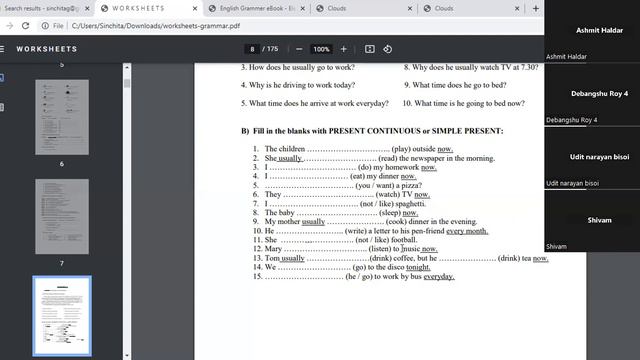 IEO Grammar Worksheet for 3 and 4 смотреть онлайн